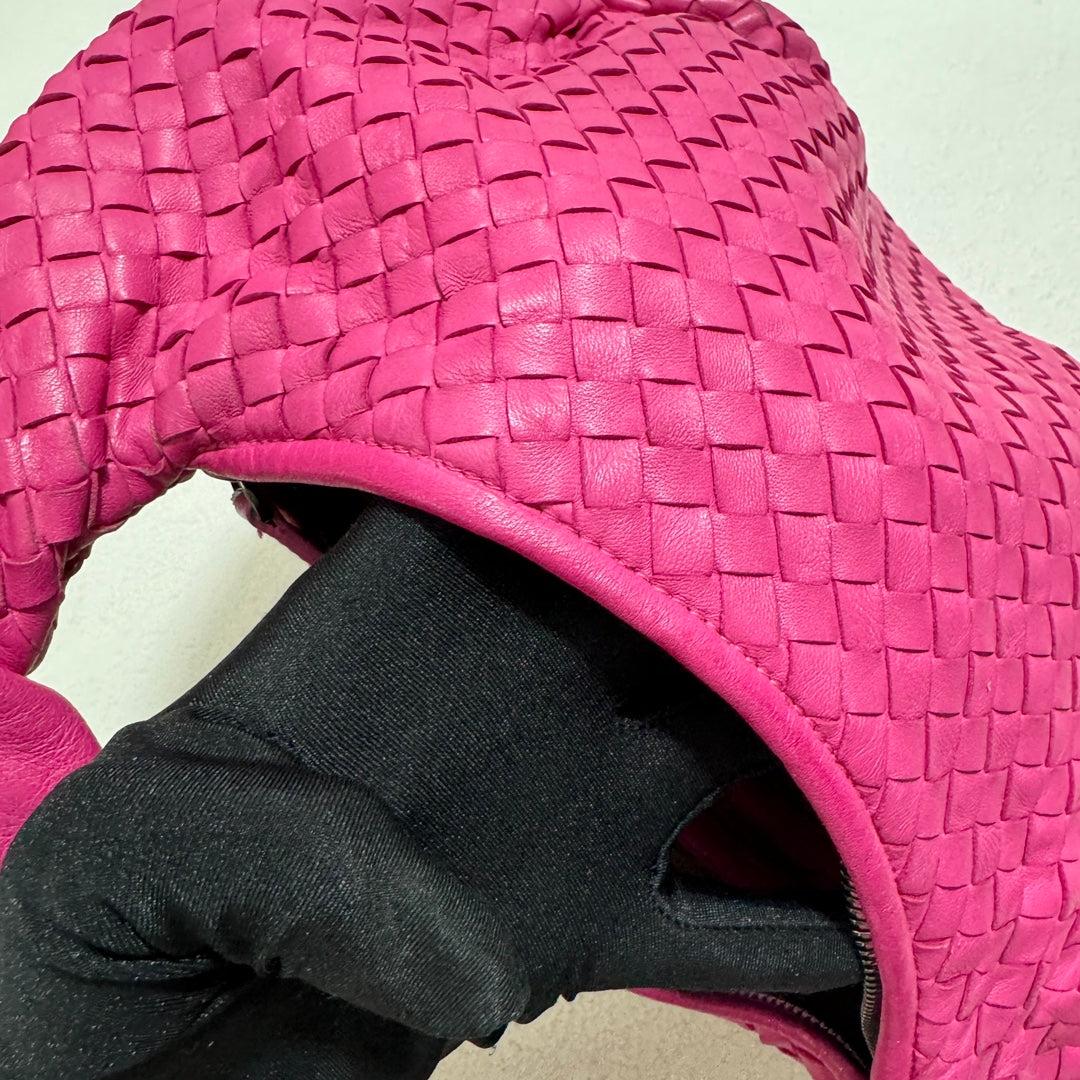 Bottega Veneta Belly Hobo Intrecciato Fuchsia Pink Nappa Leather Medium 12