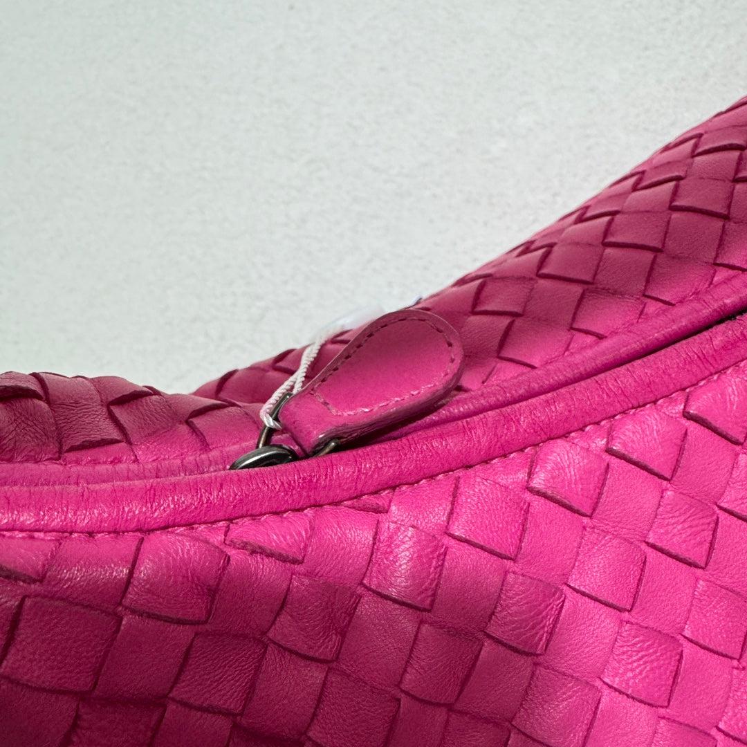 Bottega Veneta Belly Hobo Intrecciato Fuchsia Pink Nappa Leather Medium 13