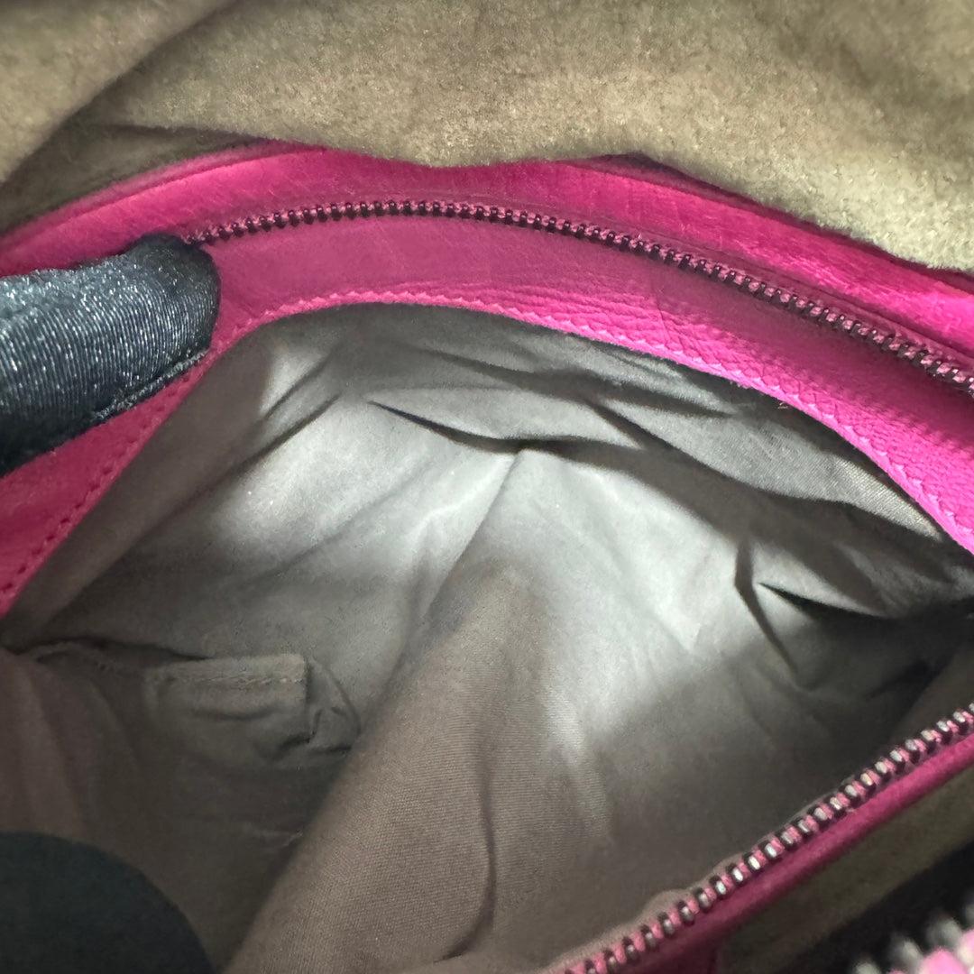 Bottega Veneta Belly Hobo Intrecciato Fuchsia Pink Nappa Leather Medium 15