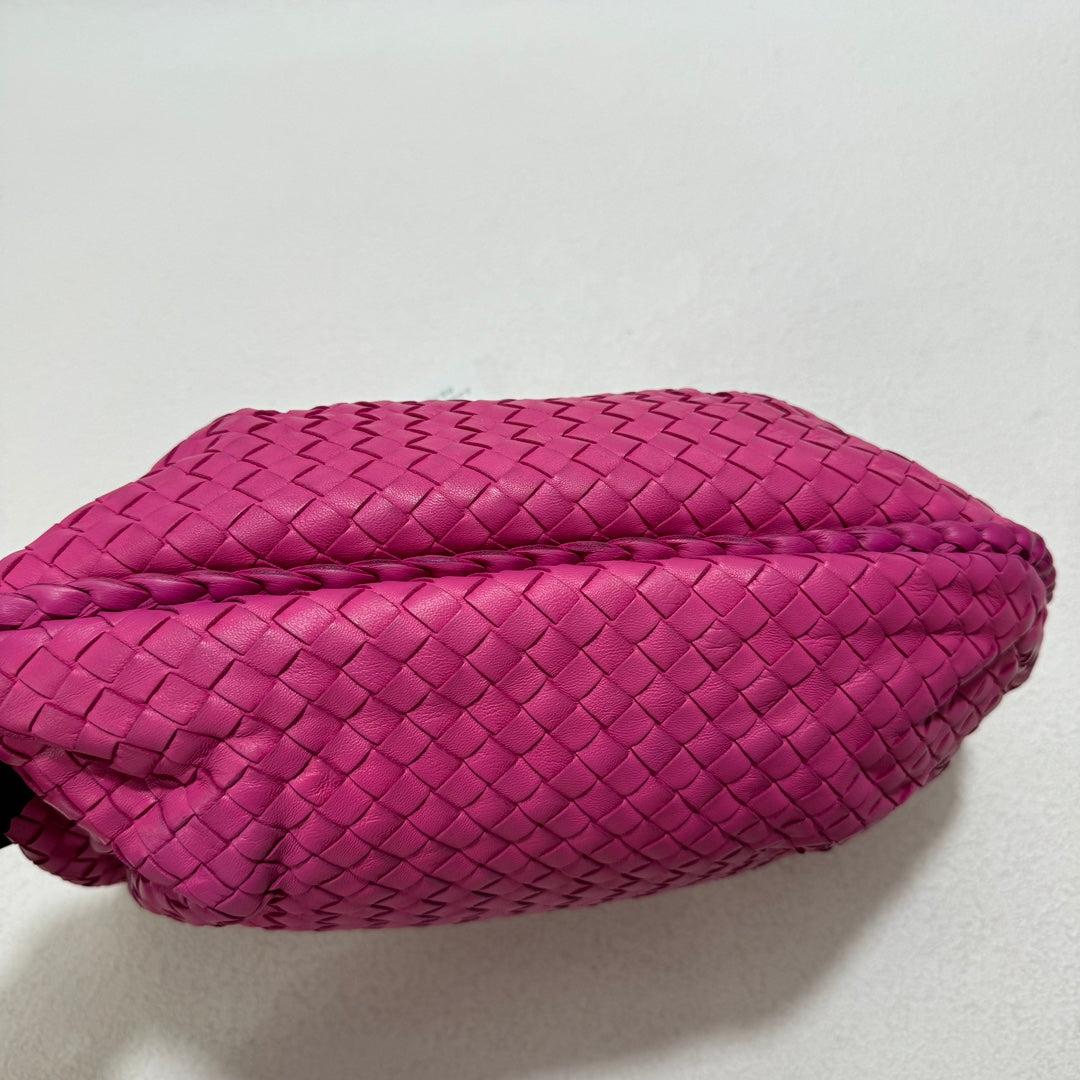Bottega Veneta Belly Hobo Intrecciato Fuchsia Pink Nappa Leather Medium 1