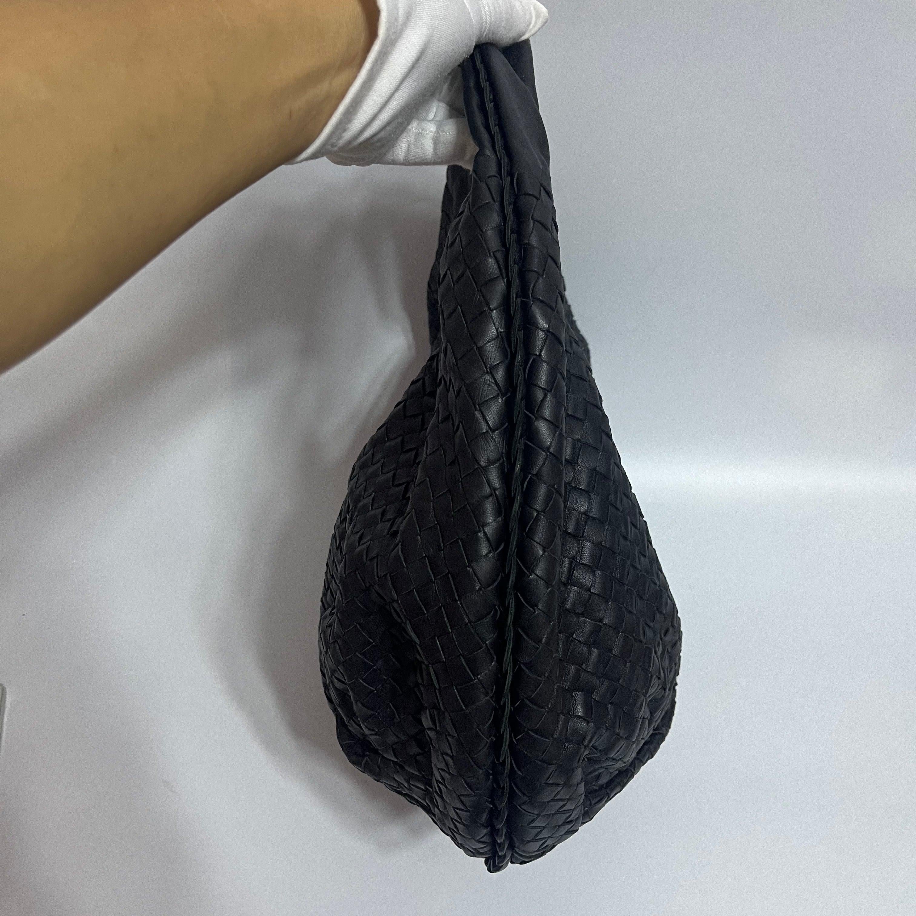 Bottega Veneta Belly Hobo Intrecciato Black Large 50cm For Sale 1