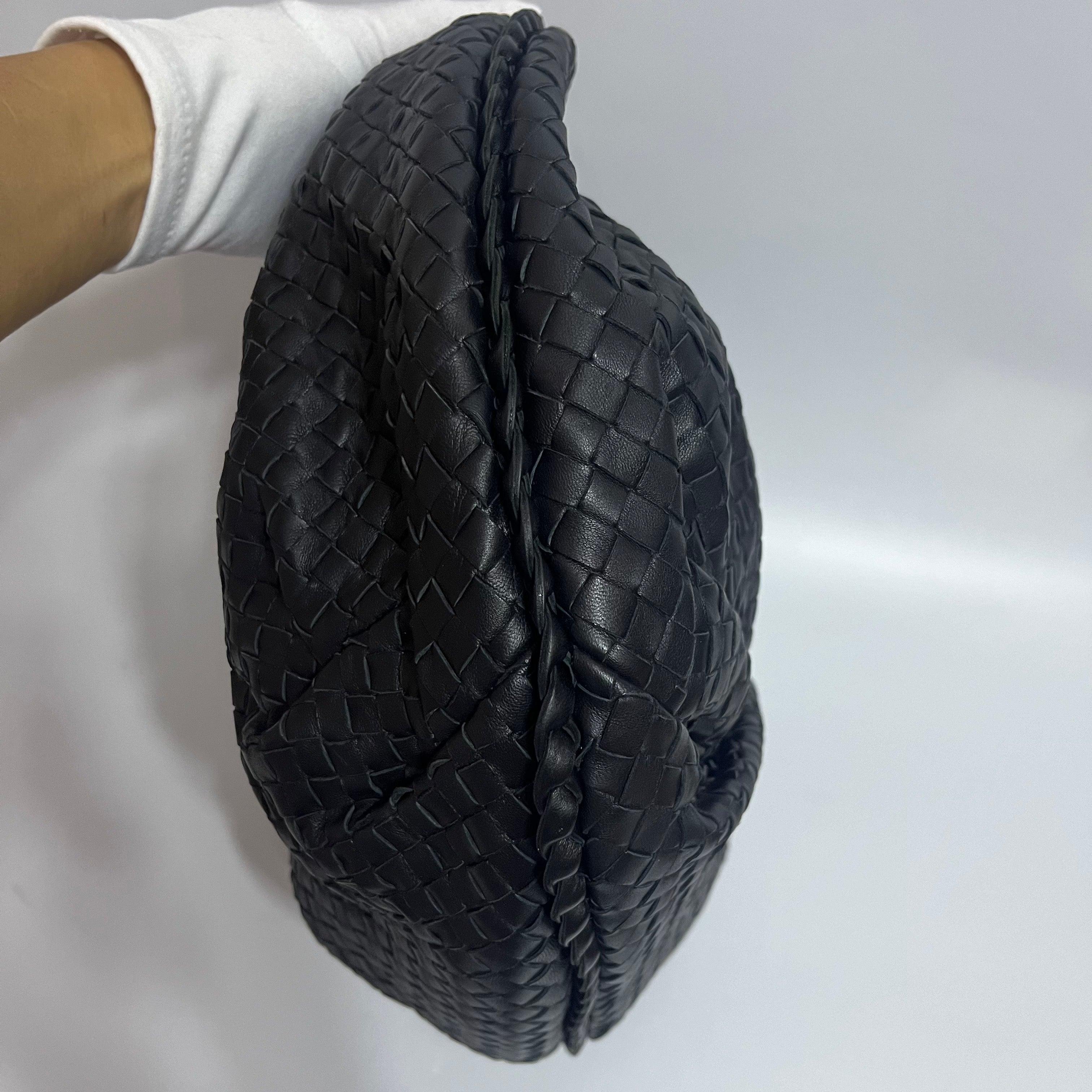 Bottega Veneta Belly Hobo Intrecciato Black Large 50cm For Sale 3