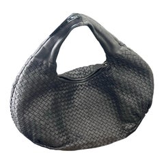 Bottega Veneta Belly Hobo Intrecciato Schwarzer Maxi 50cm