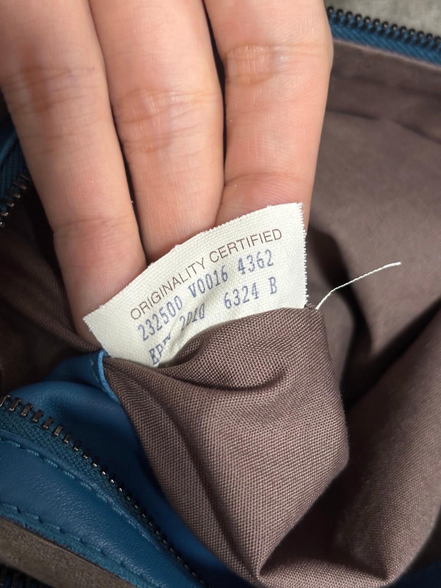 Bottega Veneta Belly Hobo Intrecciato Bleu Marine Cuir Maxi 50cm en vente 13