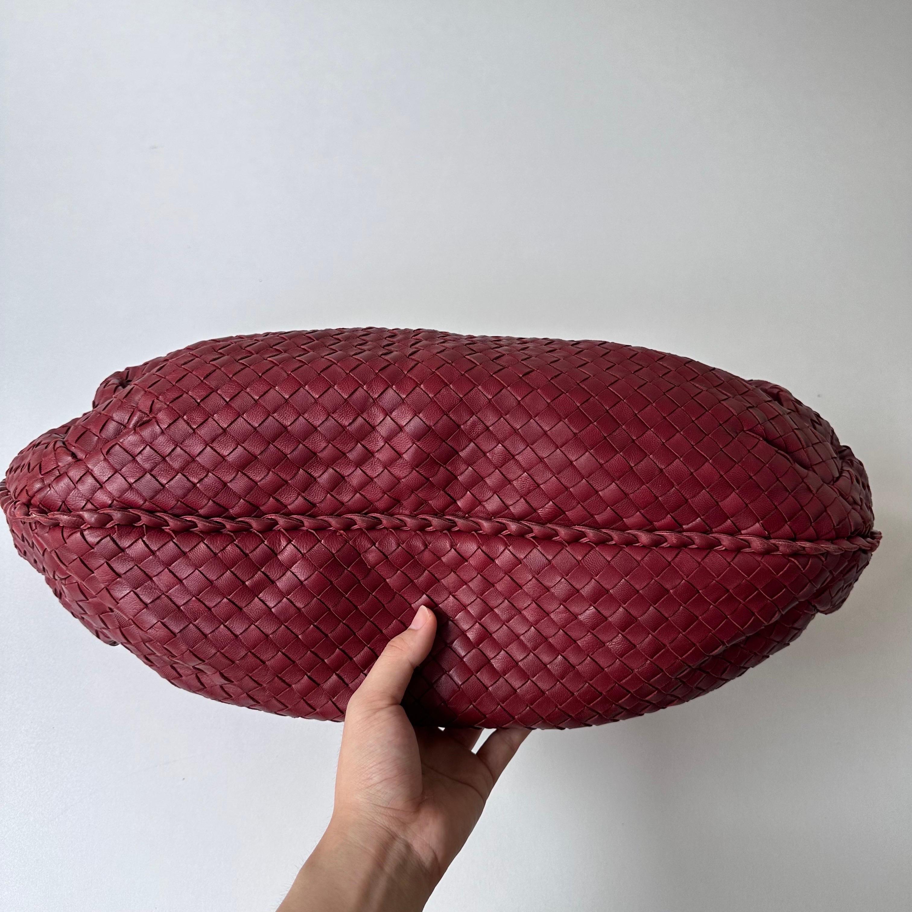 Bottega Veneta Belly Hobo Intrecciato Burgundy Ancora Red Medium 45cm 4