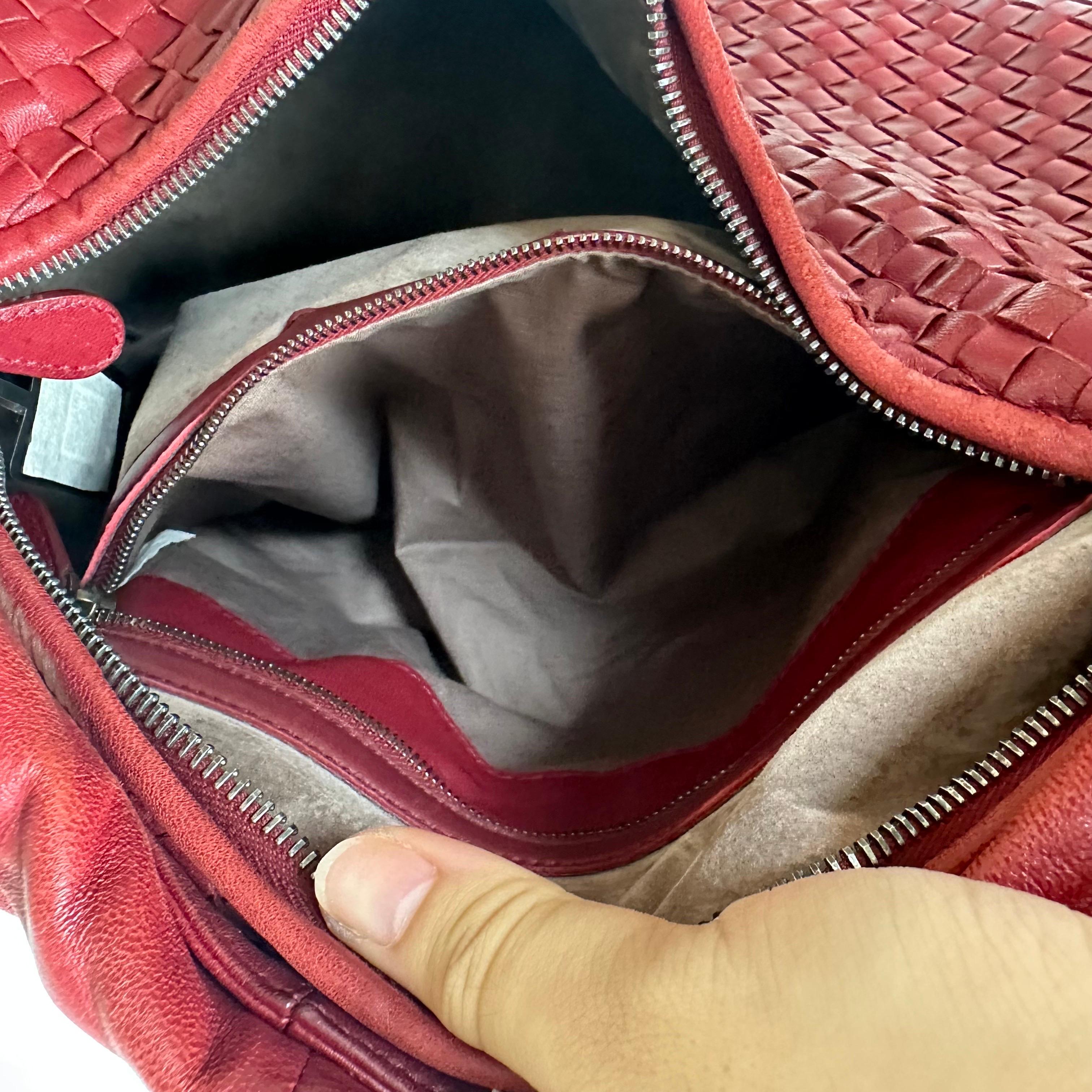 Bottega Veneta Belly Hobo Intrecciato Burgundy Ancora Red Medium 45cm 9
