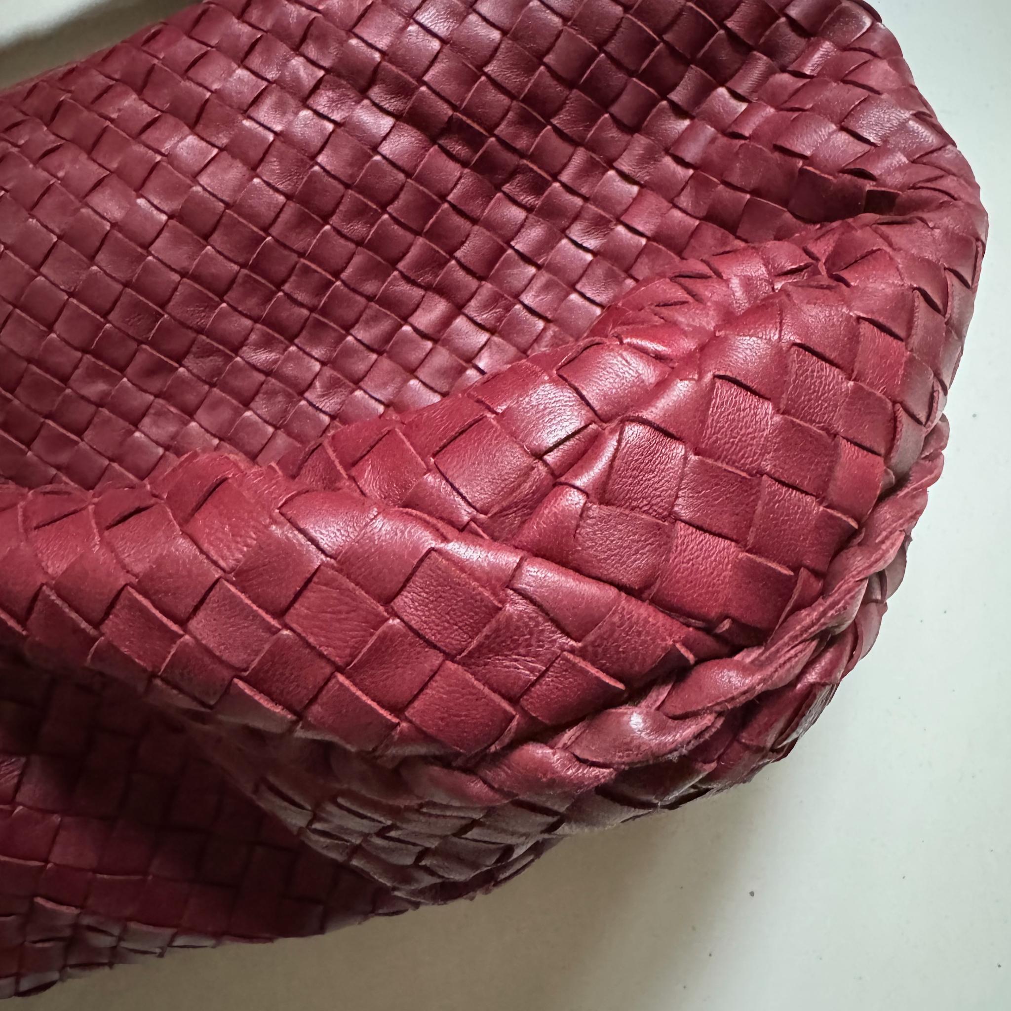 Bottega Veneta Belly Hobo Intrecciato Burgundy Ancora Red Medium 45cm 13