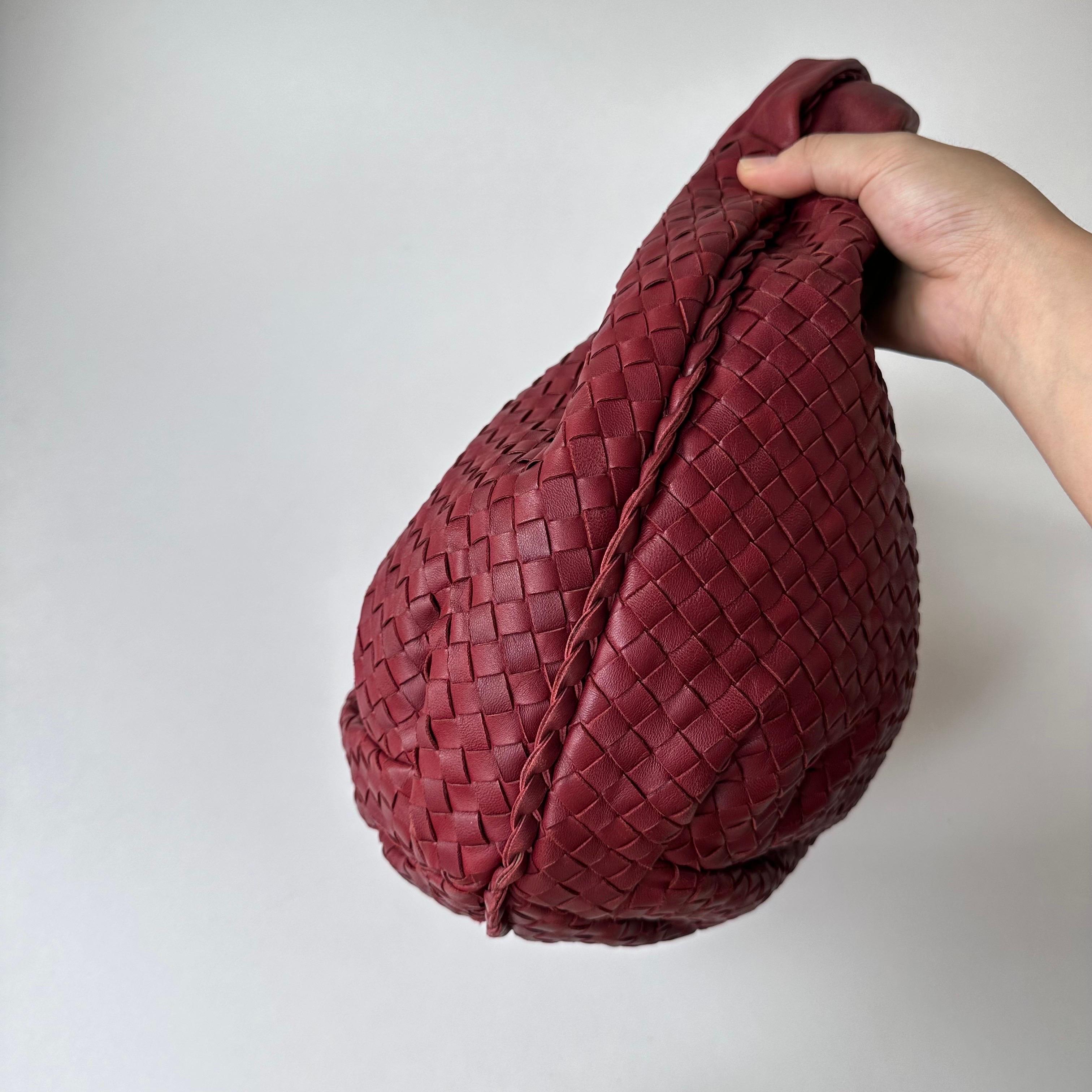 Bottega Veneta Belly Hobo Intrecciato Burgundy Ancora Red Medium 45cm 3