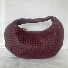 Bottega Veneta Belly Hobo Intrecciato Burgundy Medium 40cm