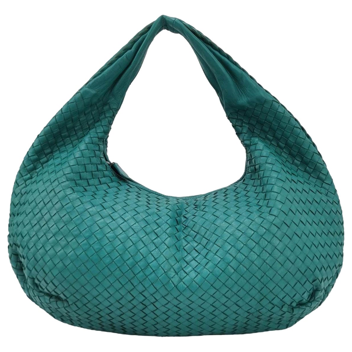 Bottega Veneta Belly Hobo Intrecciato Green Nappa Leather Large