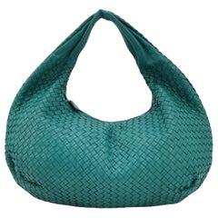Bottega Veneta Belly Hobo Intrecciato Green Nappa Leather Large