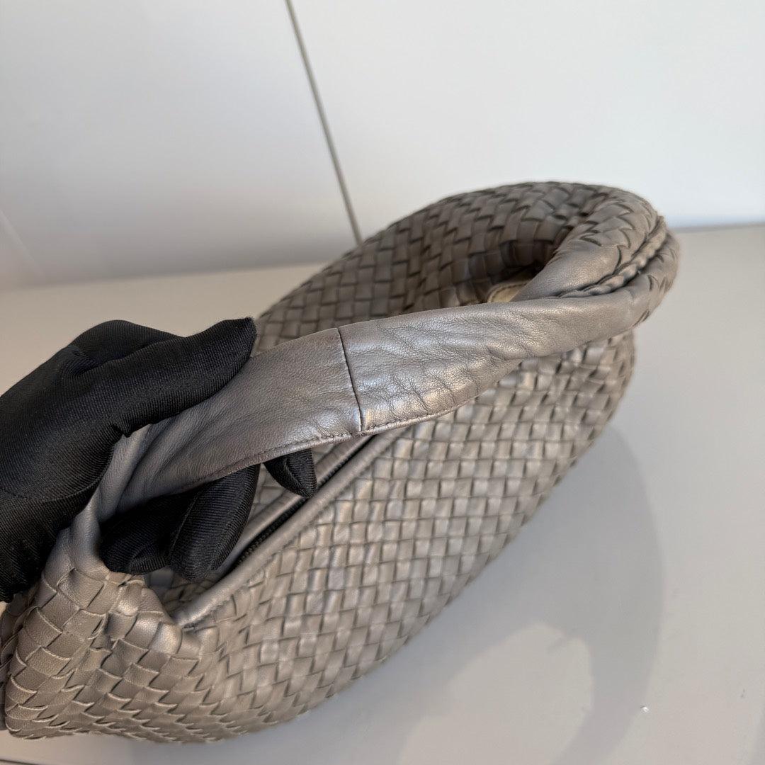 Bottega Veneta Vientre Hobo Intrecciato Piel Gris Mediana 40cm en venta 8