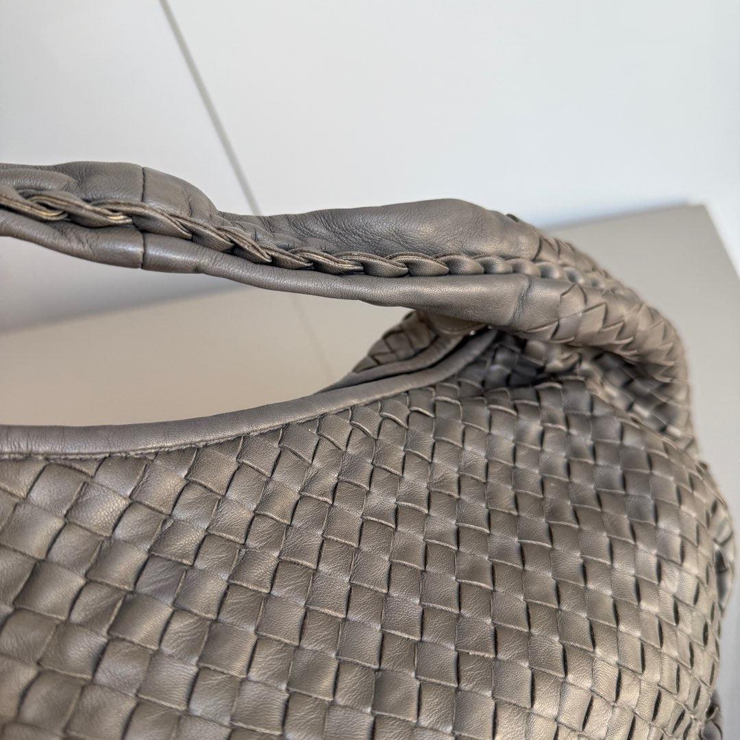 Bottega Veneta Vientre Hobo Intrecciato Piel Gris Mediana 40cm en venta 9
