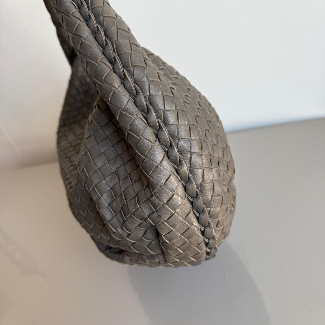 Bottega Veneta Vientre Hobo Intrecciato Piel Gris Mediana 40cm en venta 1