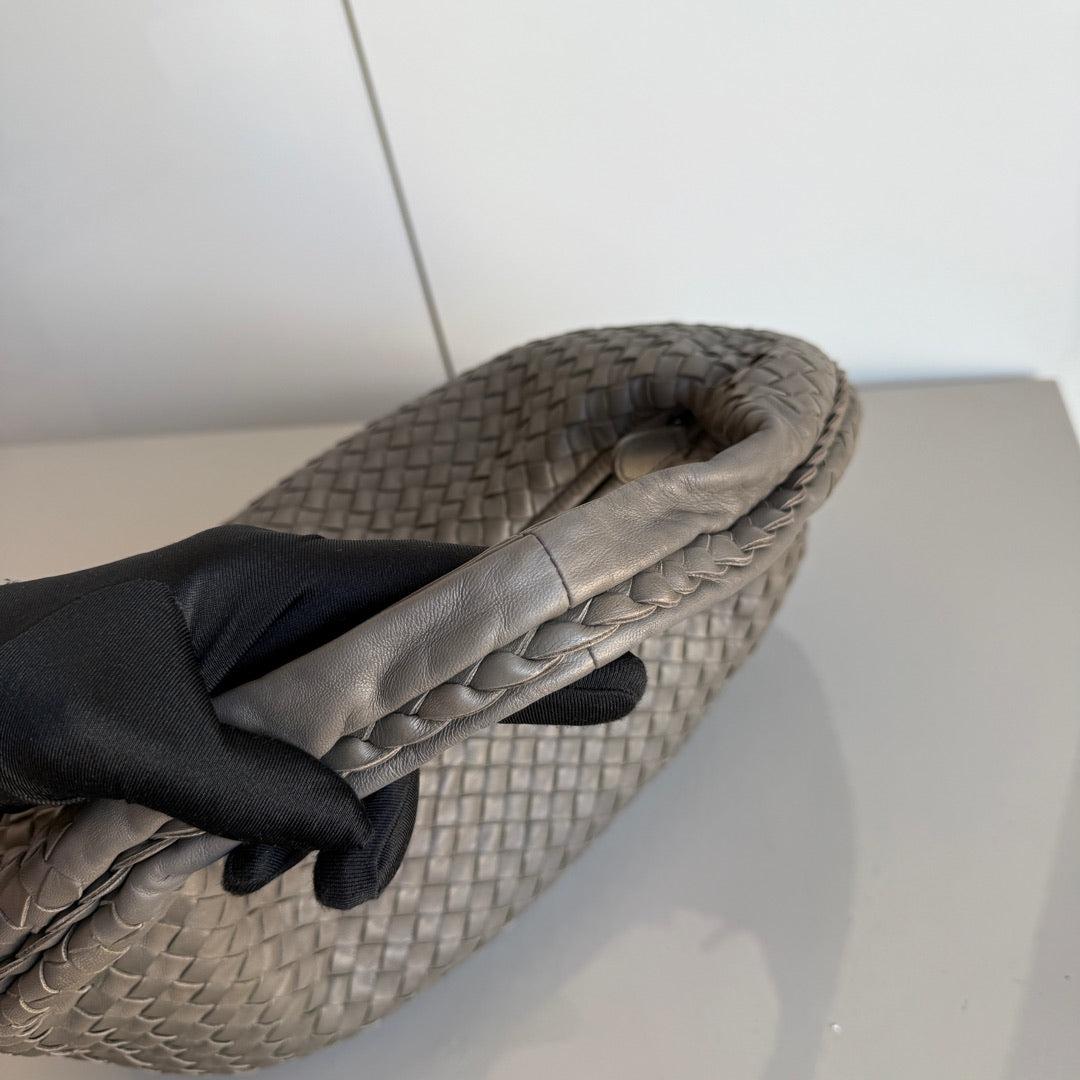 Bottega Veneta Vientre Hobo Intrecciato Piel Gris Mediana 40cm en venta 3