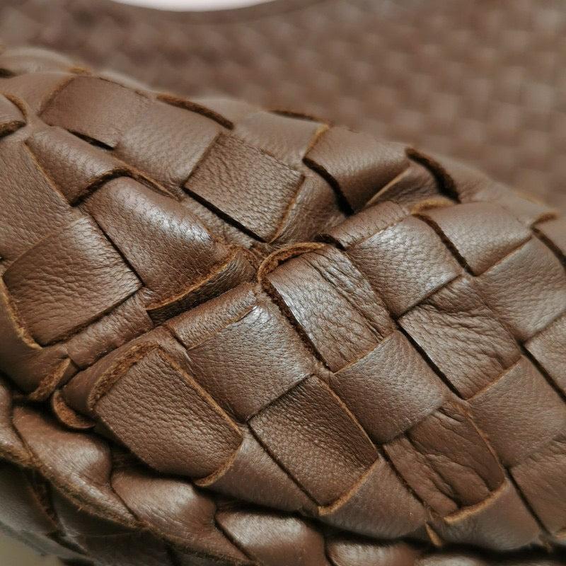 Bottega Veneta Belly Hobo Intrecciato Lambskin Leather Brown Medium 40cm For Sale 7
