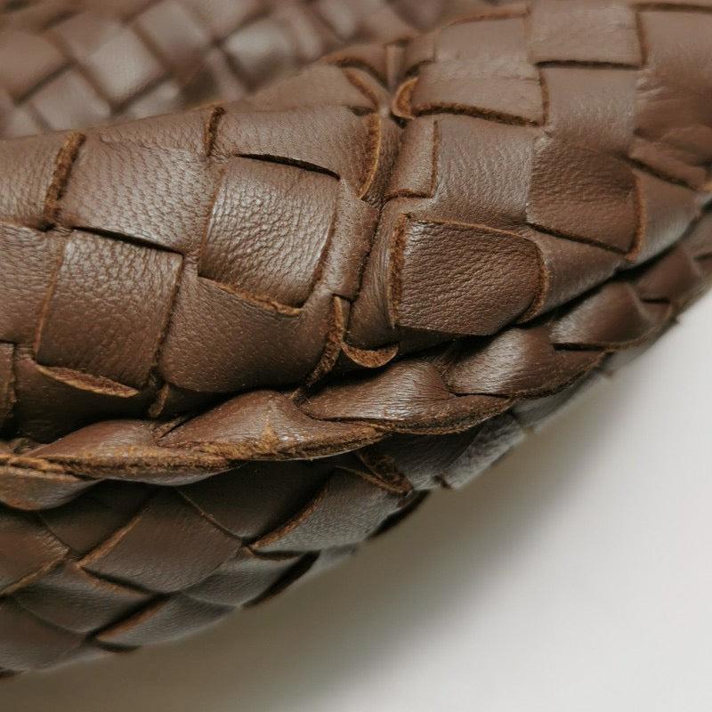 Bottega Veneta Belly Hobo Intrecciato Lambskin Leather Brown Medium 40cm For Sale 9