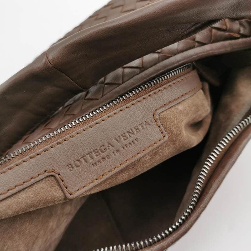 Bottega Veneta Belly Hobo Intrecciato Lambskin Leather Brown Medium 40cm For Sale 2