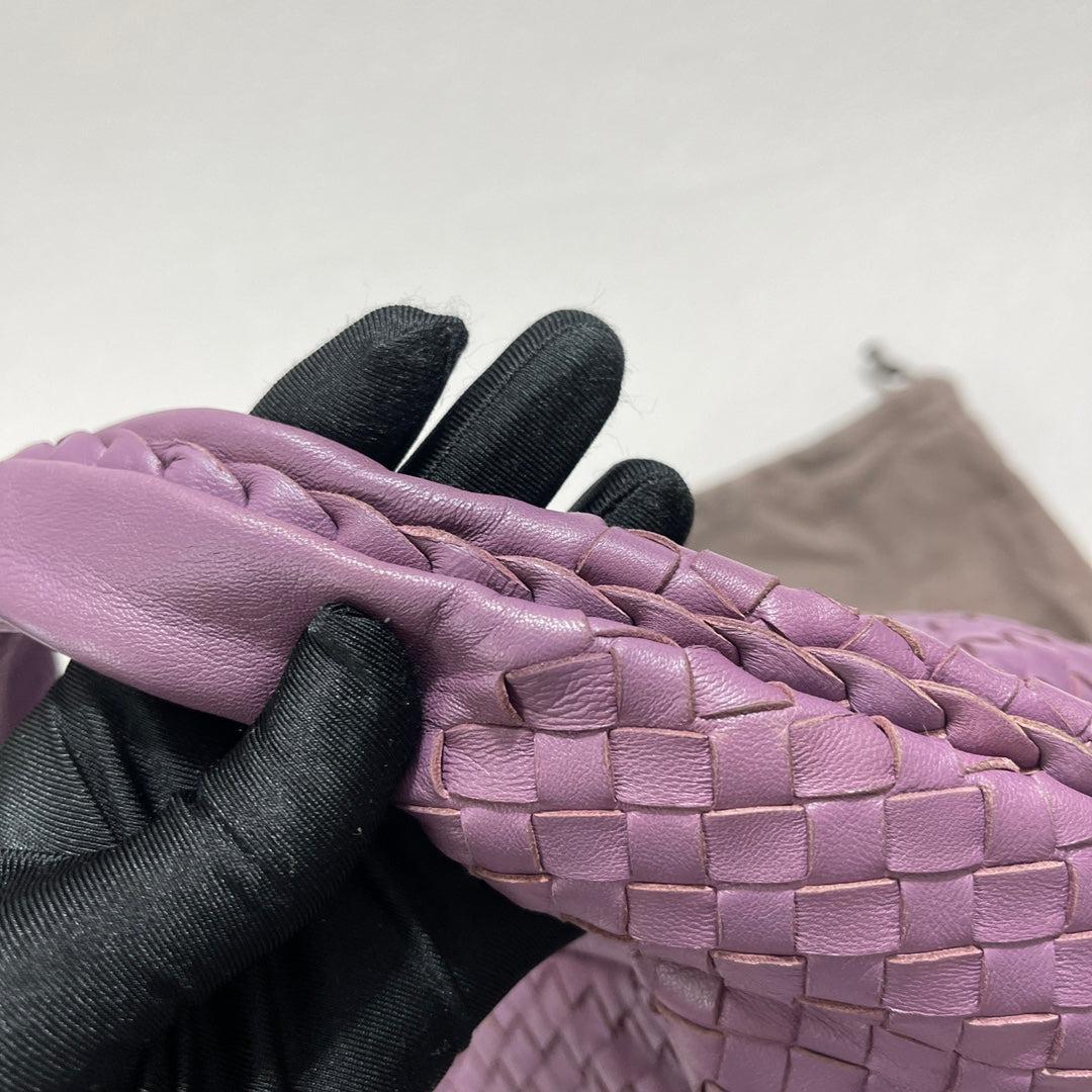 Bottega Veneta Vientre Hobo Intrecciato Piel de cordero Lila Morado Mediano 40cm en venta 7