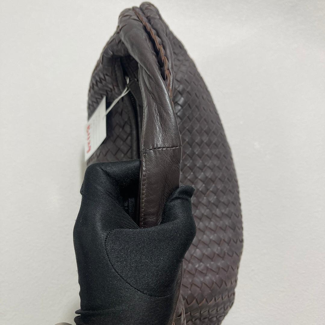 Bottega Veneta Belly Hobo Intrecciato in pelle di agnello marrone latte Borsa media In condizioni ottime a AUBERVILLIERS, FR