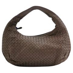 Bottega Veneta Belly Hobo Intrecciato Lambskin Leather Brown Medium 40cm