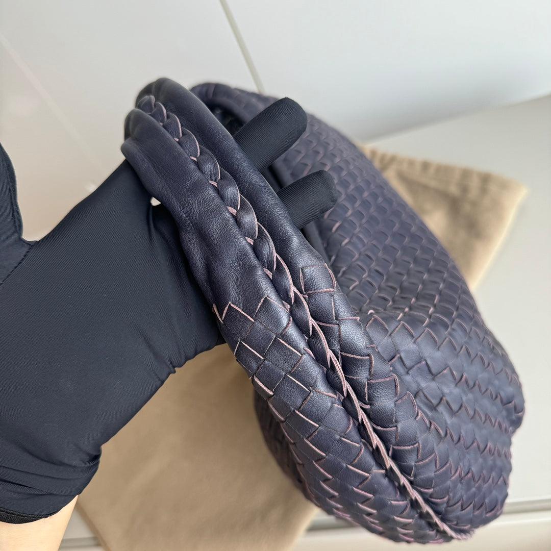 Bottega Veneta Vientre Hobo Intrecciato Piel de cordero Azul Marino 5077 Mediano 40cm 6