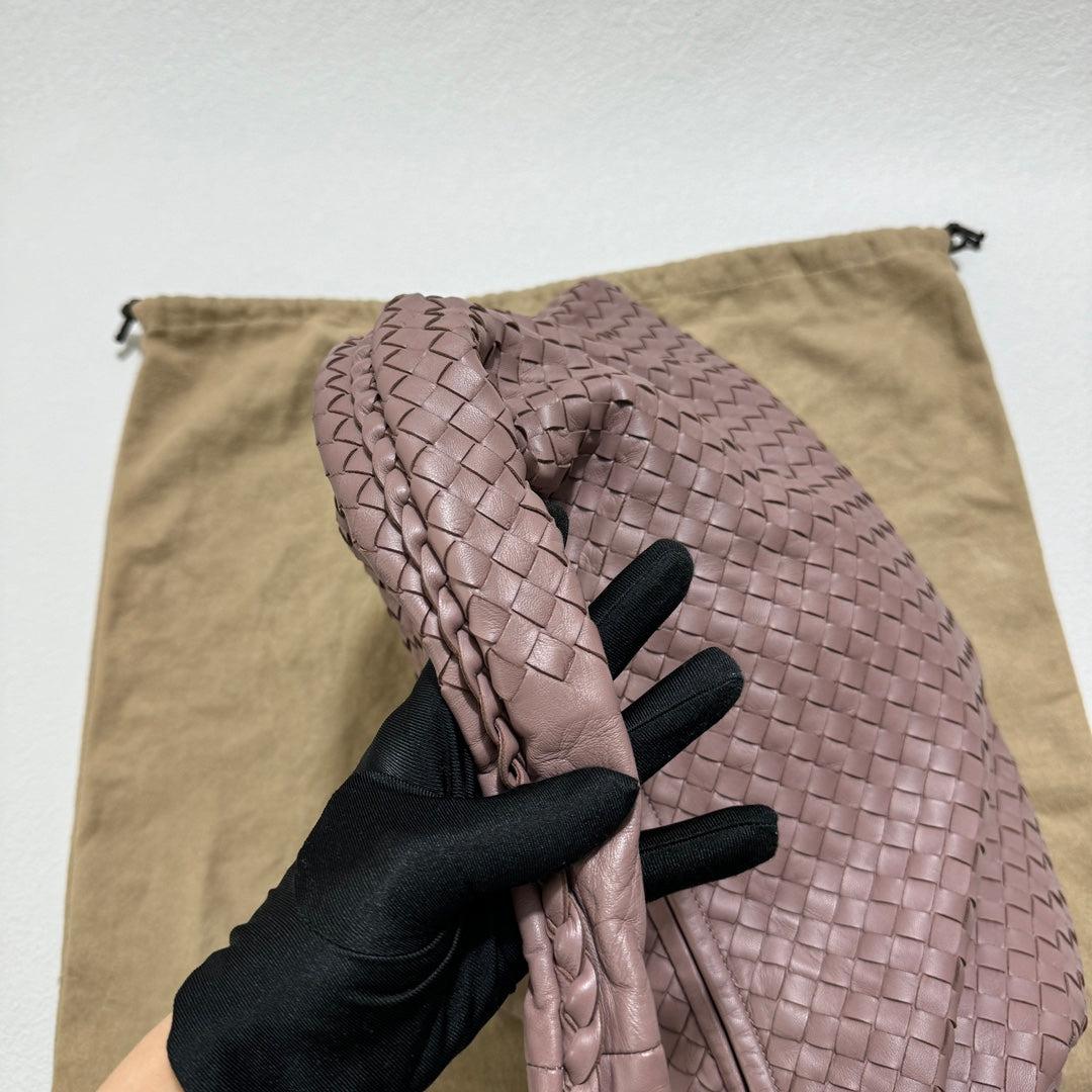 Bottega Veneta Belly Hobo Intrecciato Lambskin Leather Nude Purple Medium 40cm 6