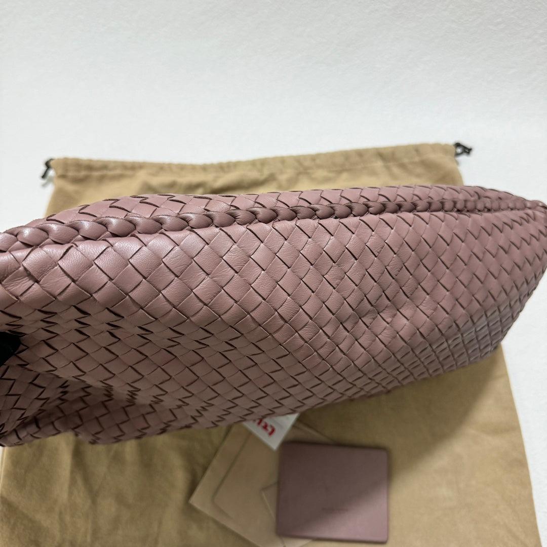 Bottega Veneta Belly Hobo Intrecciato Lambskin Leather Nude Purple Medium 40cm 8