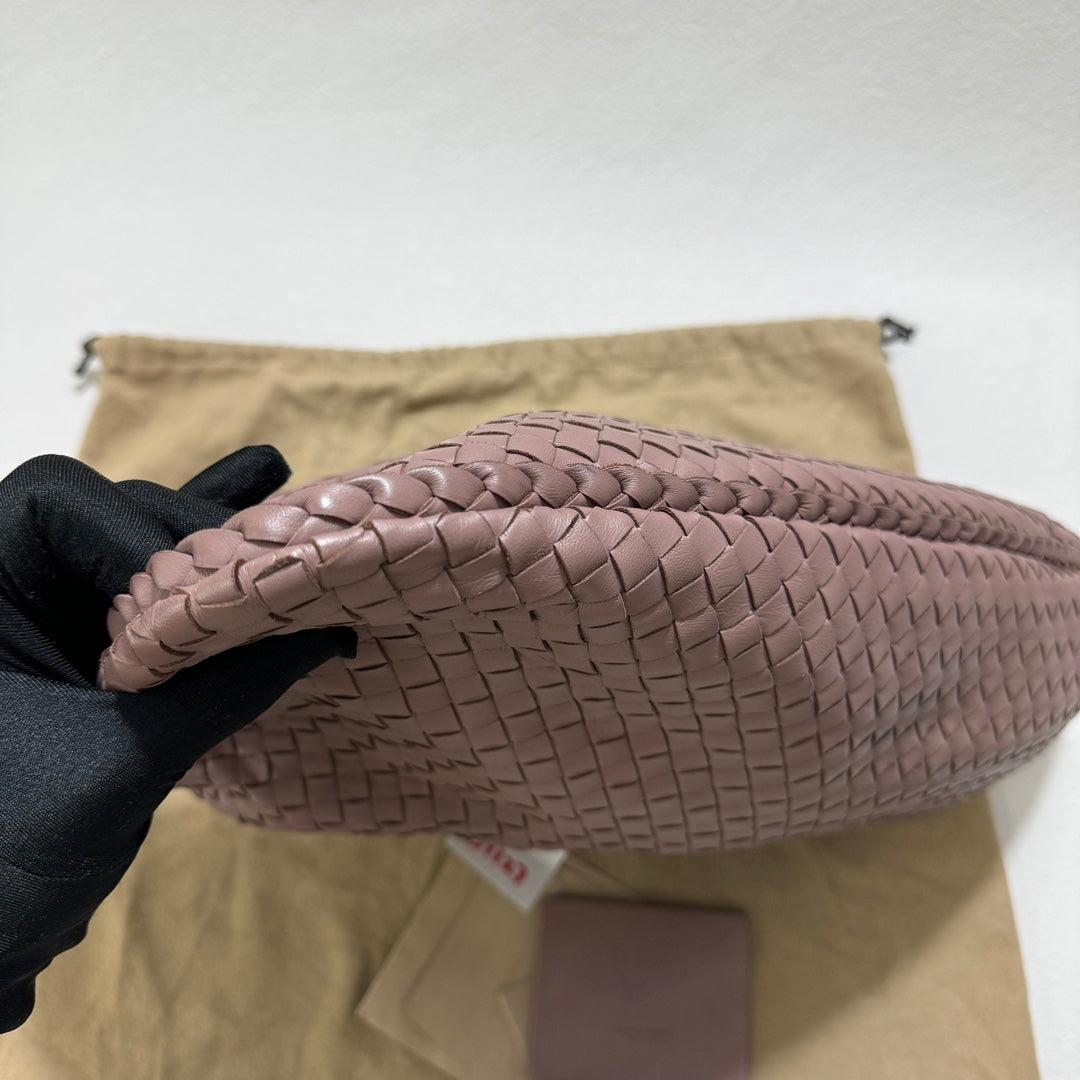 Bottega Veneta Belly Hobo Intrecciato Lambskin Leather Nude Purple Medium 40cm 9