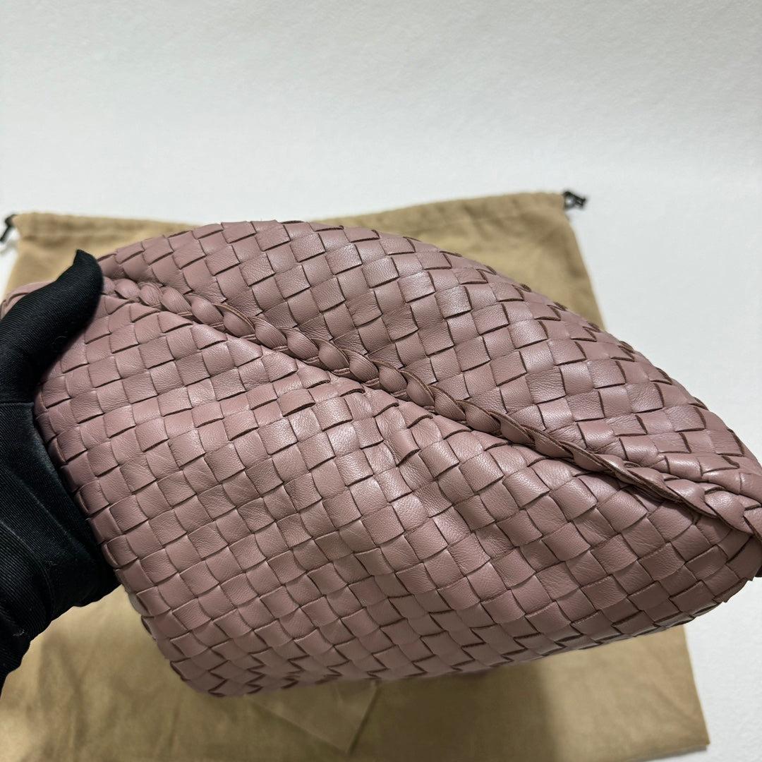 Bottega Veneta Belly Hobo Intrecciato Lambskin Leather Nude Purple Medium 40cm 1