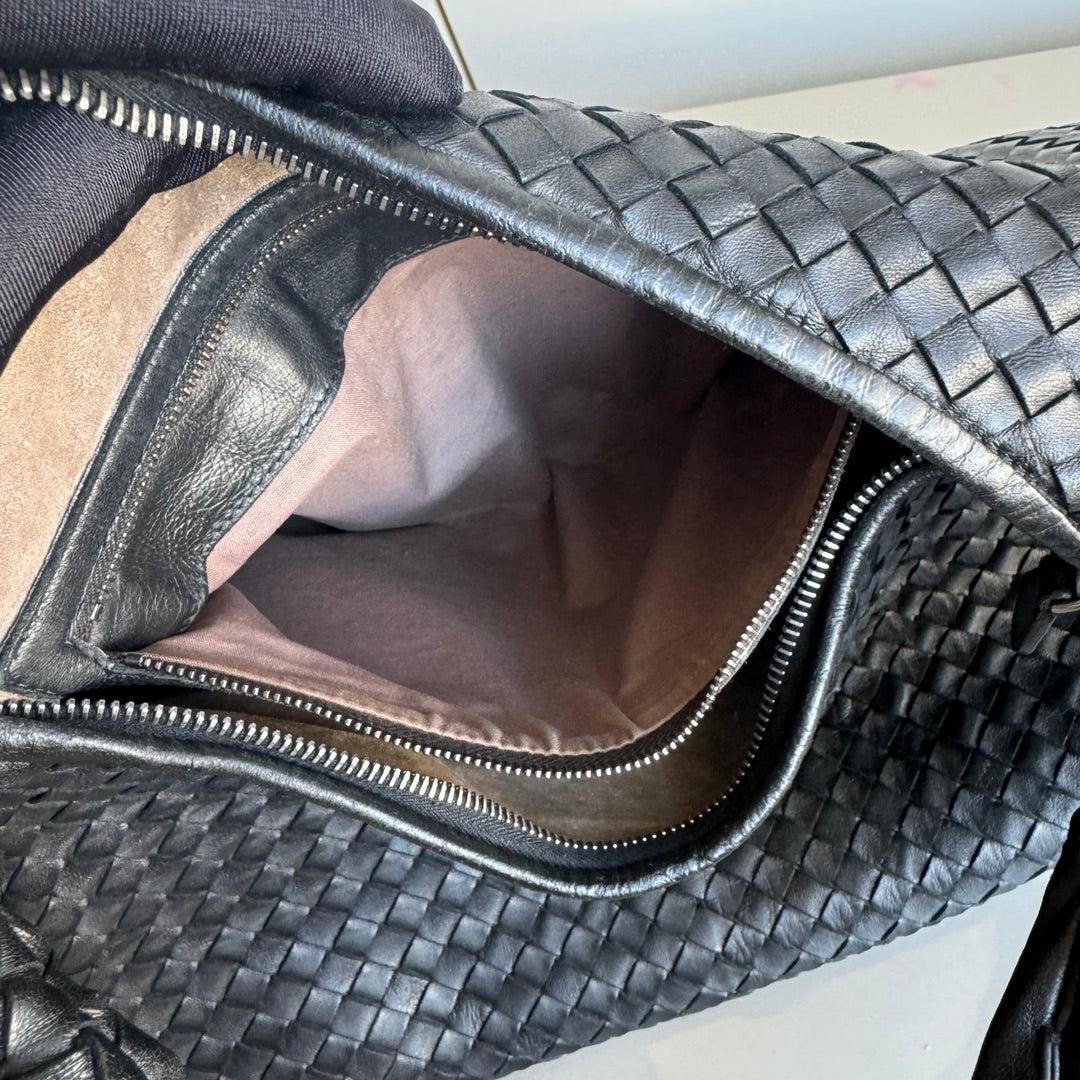 Bottega Veneta Belly Hobo Intrecciato Leather Black Large 52cm 11