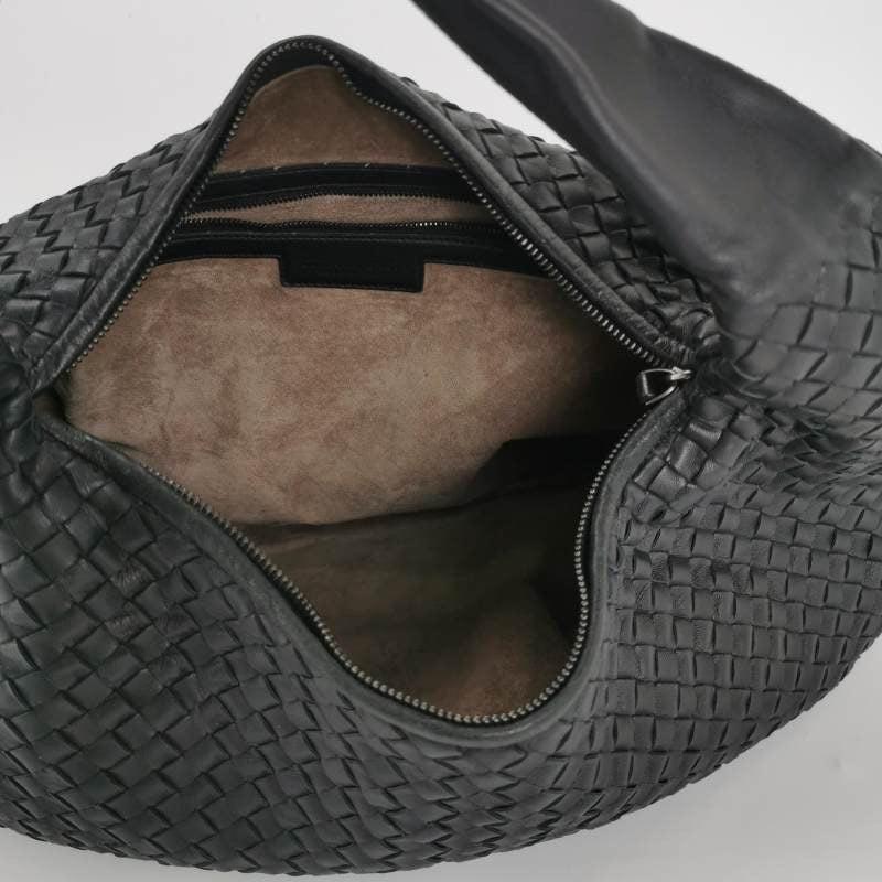 Bottega Veneta Vientre Hobo Intrecciato Piel Negro Grande 55cm en venta 2