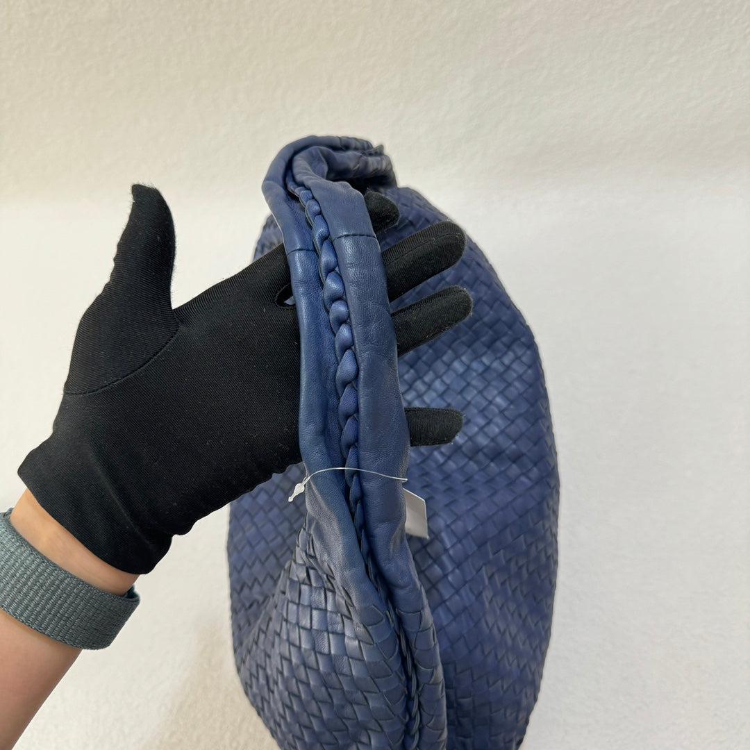 Bottega Veneta Belly Hobo Intrecciato Navy Large 47cm Pour femmes en vente