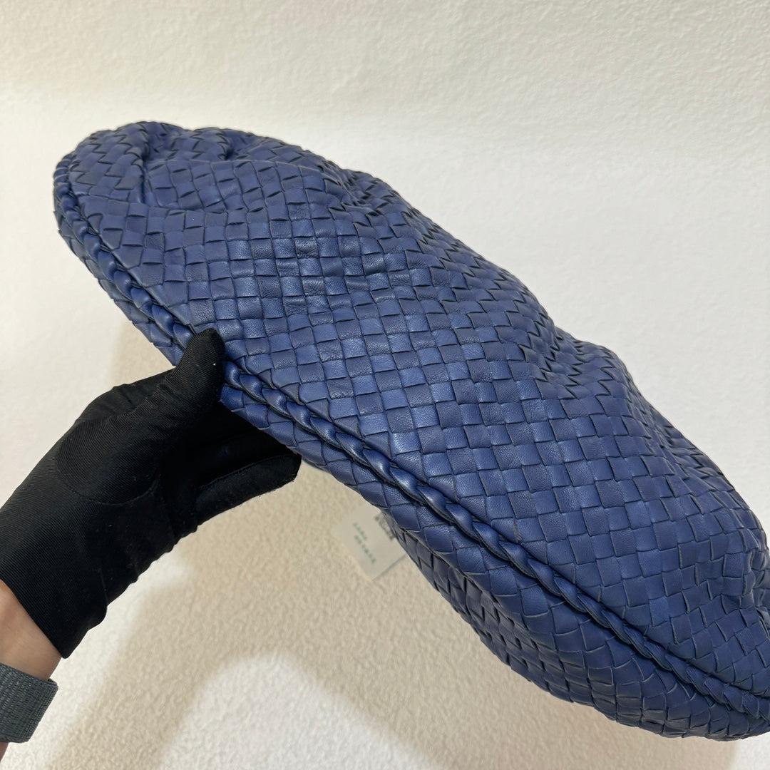 Bottega Veneta Belly Hobo Intrecciato Navy Large 47cm en vente 3