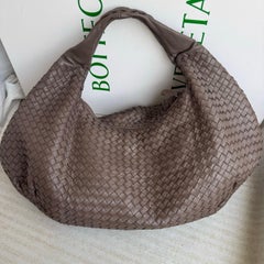 Bottega Veneta Belly Hobo Intreccio Leather Grey Large 50cm