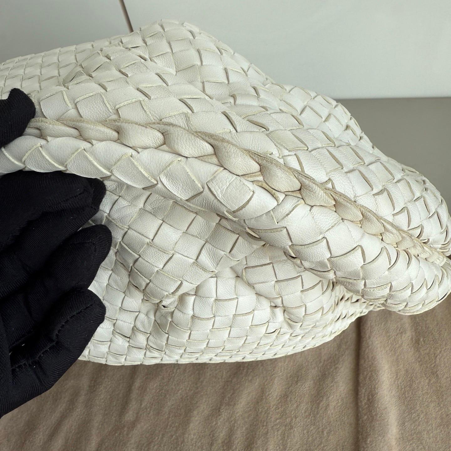 Bottega Veneta Vientre Hobo Piel Blanco Intrecciato Grande 47cm 2