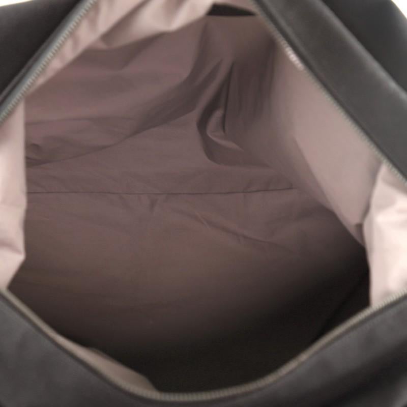 Bottega Veneta Belted Duffle Bag Canvas with Intrecciato Nappa Detail Medium 1