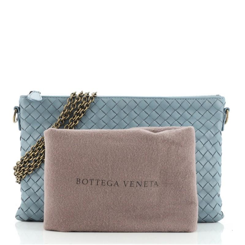 bottega veneta biletto chain intrecciato leather crossbody
