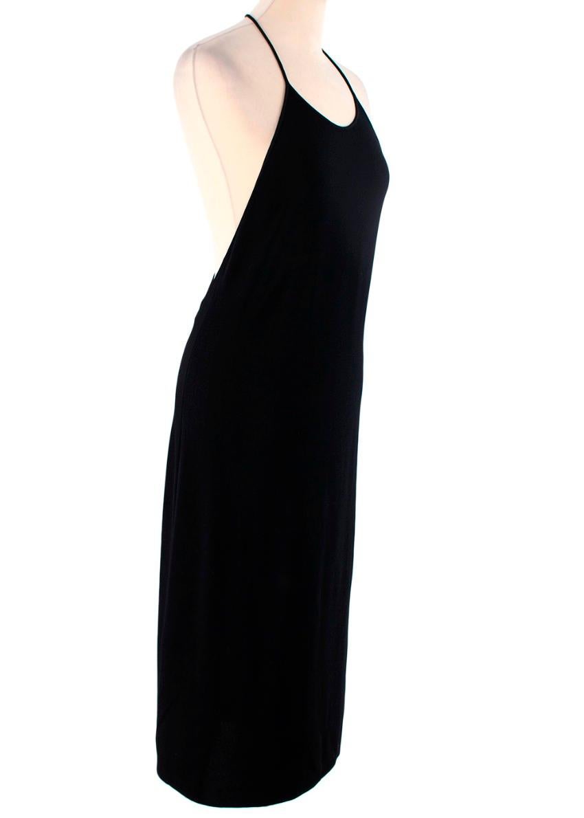 backless jersey dress