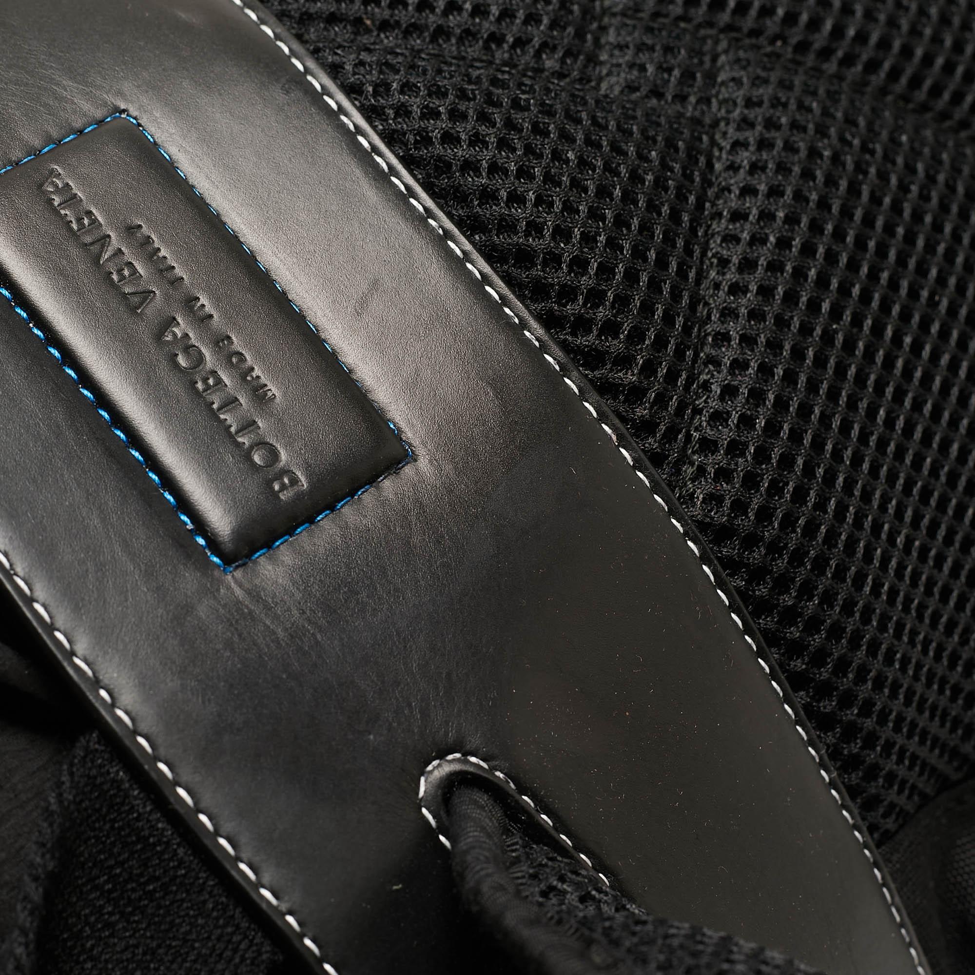 Bottega Veneta Black/Blue Nylon Paper Touch Backpack 4