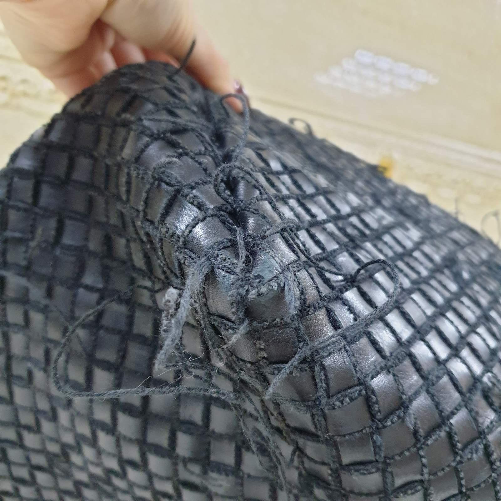 Bottega Veneta Black Cabat Limited Edition Fringe Net Intrecciato Nappa Me Tote 1
