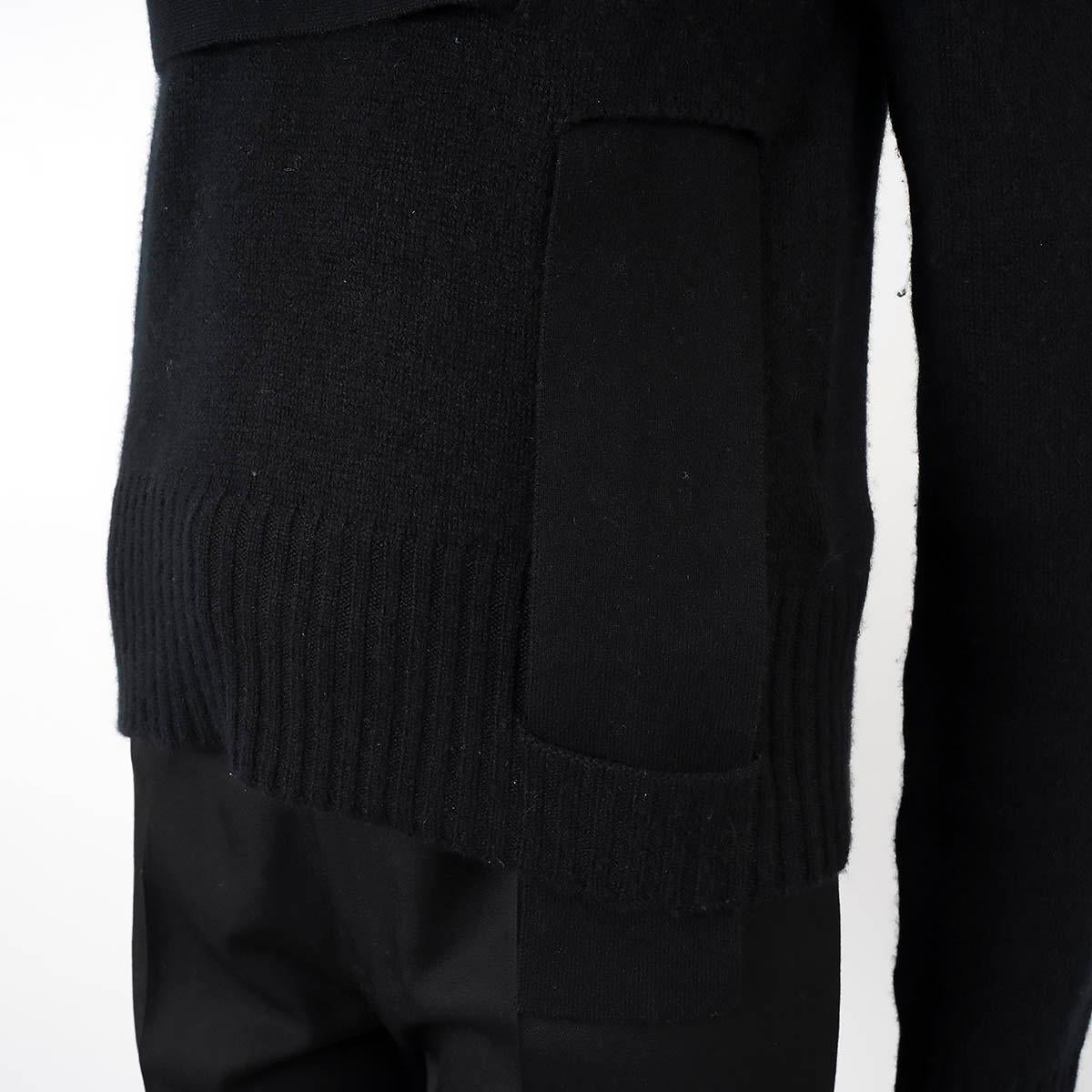 BOTTEGA VENETA black cashmere 2019 INTERWOVEN Sweater 38 XS For Sale 3