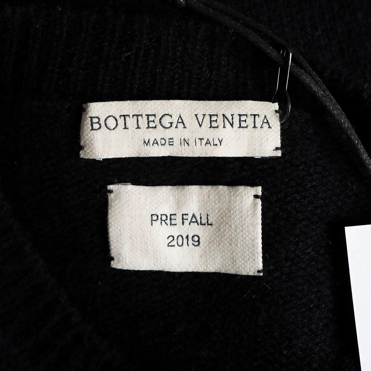 BOTTEGA VENETA black cashmere 2019 INTERWOVEN Sweater 38 XS For Sale 4