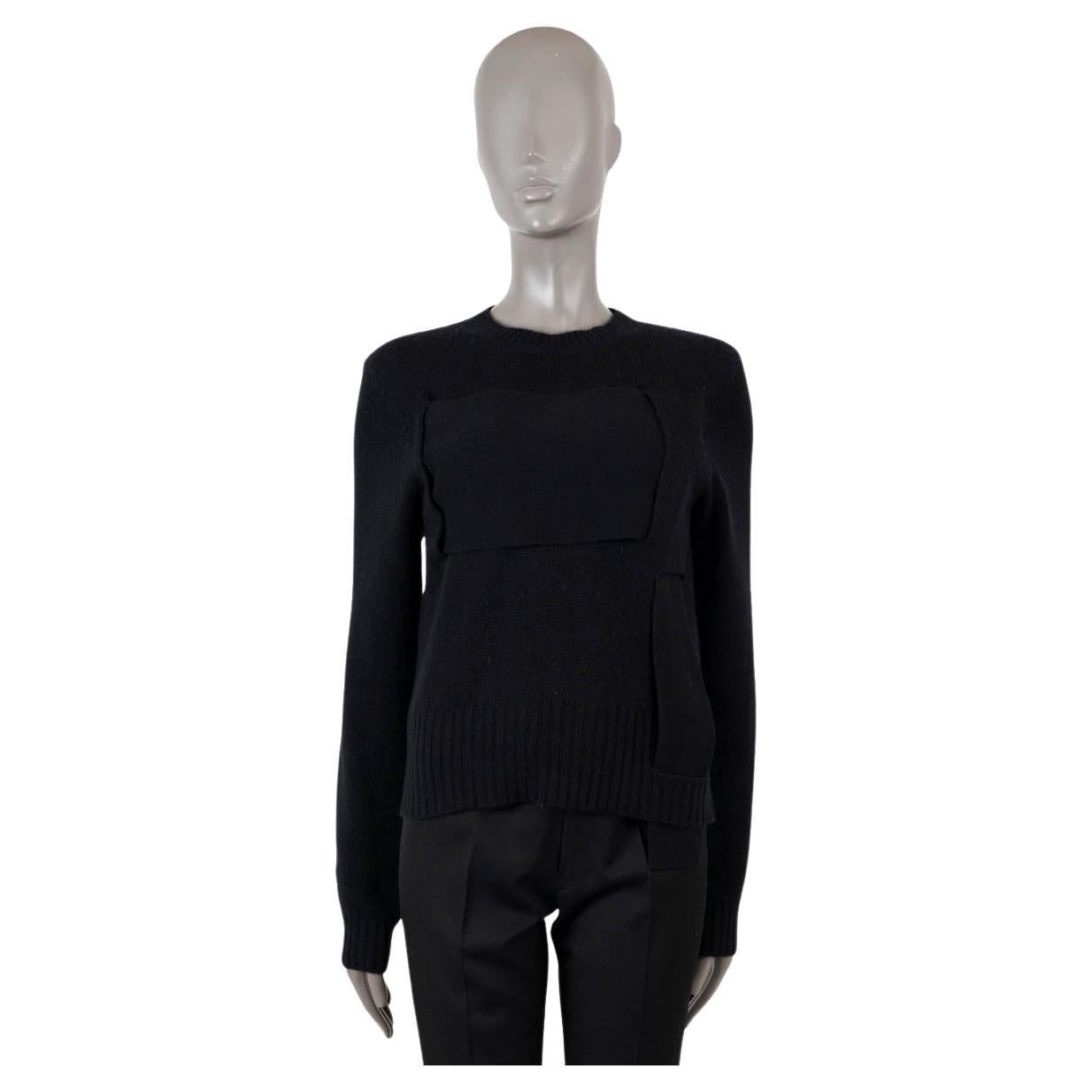BOTTEGA VENETA black cashmere 2019 INTERWOVEN Sweater 38 XS For Sale