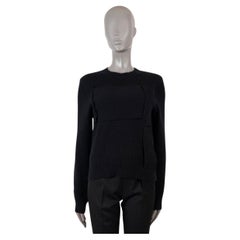 BOTTEGA VENETA black cashmere 2019 INTERWOVEN Sweater 38 XS