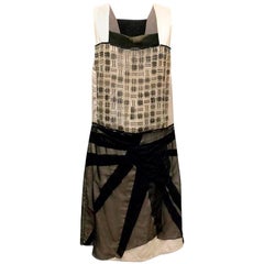 Bottega Veneta Black & Champagne Dress US 8