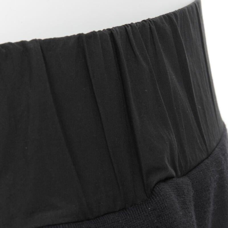 BOTTEGA VENETA black cotton waist band heavy cotton wide leg sweat pants IT48 M For Sale 3