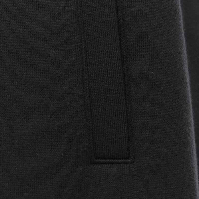 BOTTEGA VENETA black cotton waist band heavy cotton wide leg sweat pants IT48 M For Sale 4