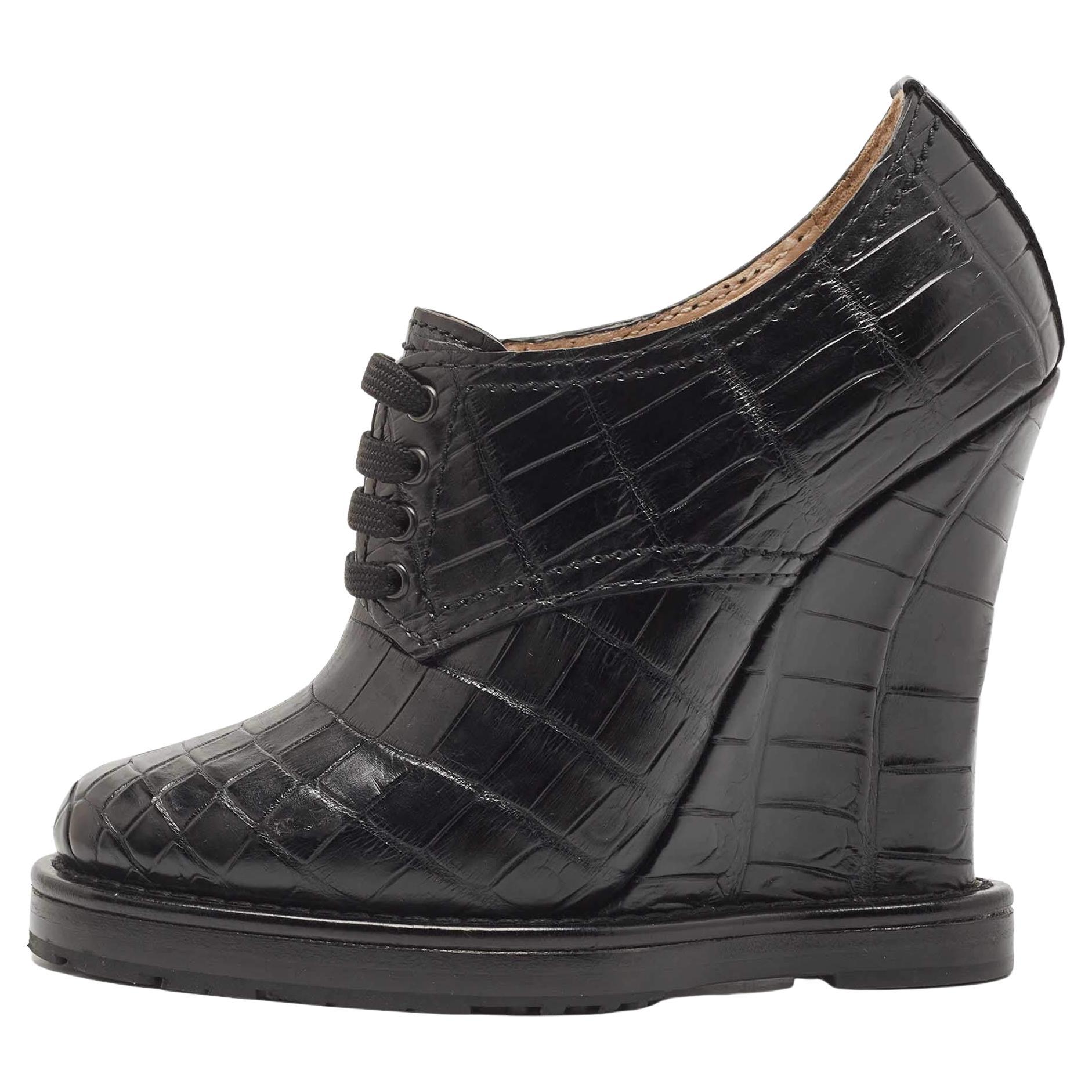 At Auction: Louis Vuitton Stretch Fabric Silhouette Stripe Ankle Boots  Black 36.5 US 6 Shoes