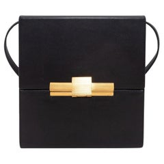 Bottega Veneta Black Daisey Box Crossbody Bag